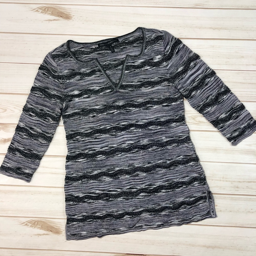 5/$25 White House Black Market Spacedye tunic sweater